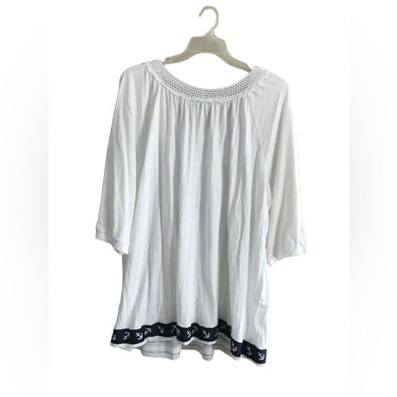 NWOT Ellos  Size 2X short sleeve tunic - Picture 3 of 6